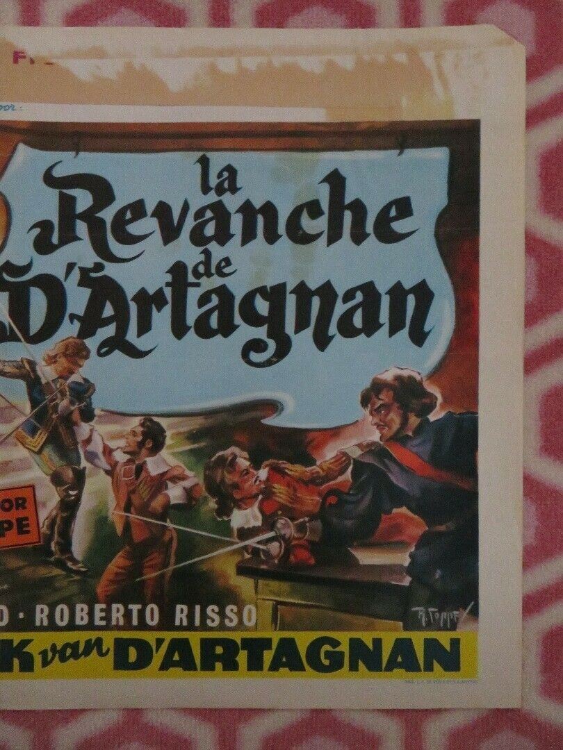 LA REVANCHE DE D'ARTAGNAN BELGIUM (14"x 21") POSTER FERNANDO LAMAS 1963