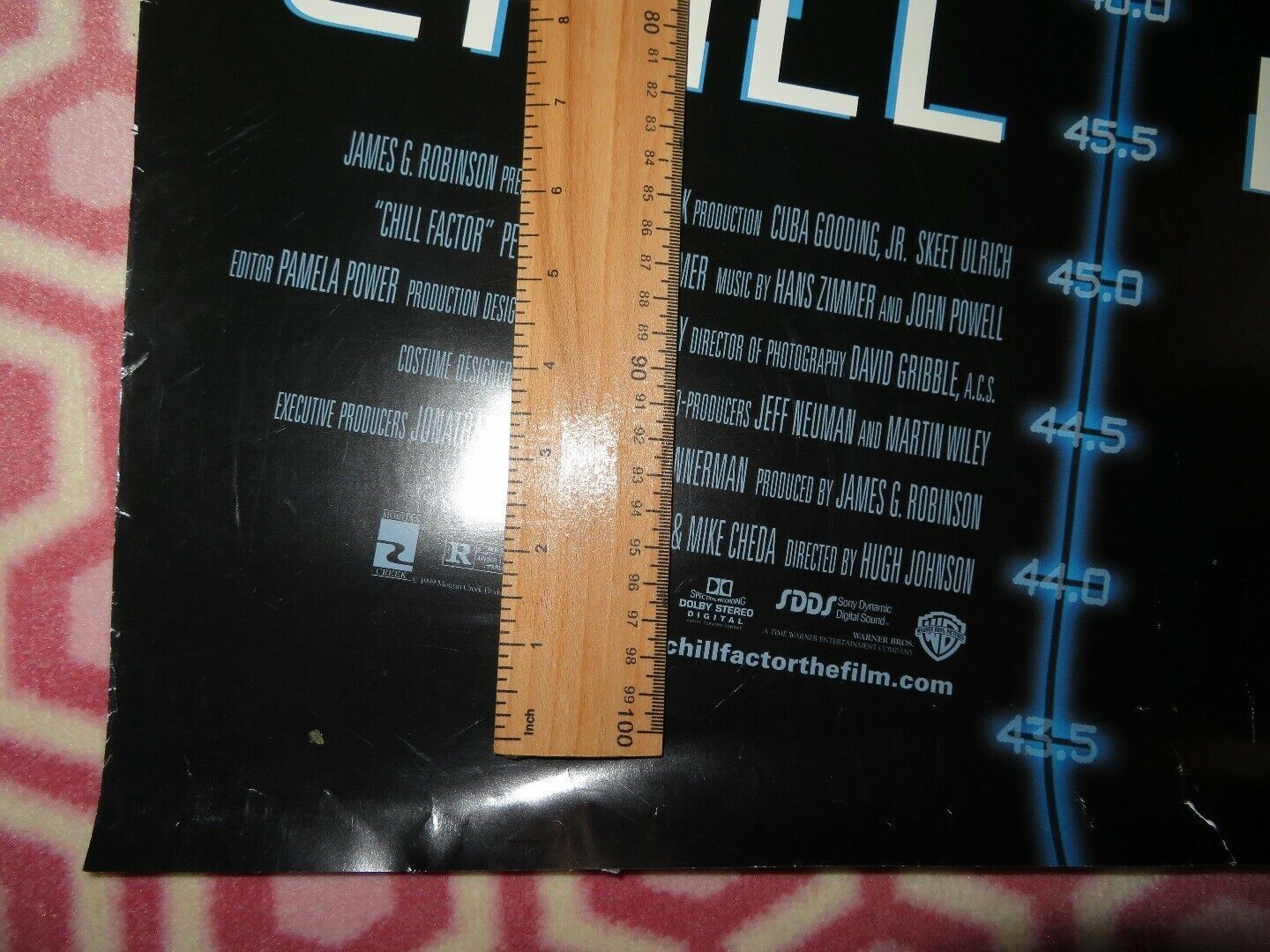 CHILL FACTOR US ONE SHEET ROLLED POSTER CUBA GODING JR. SKEET ULRICH