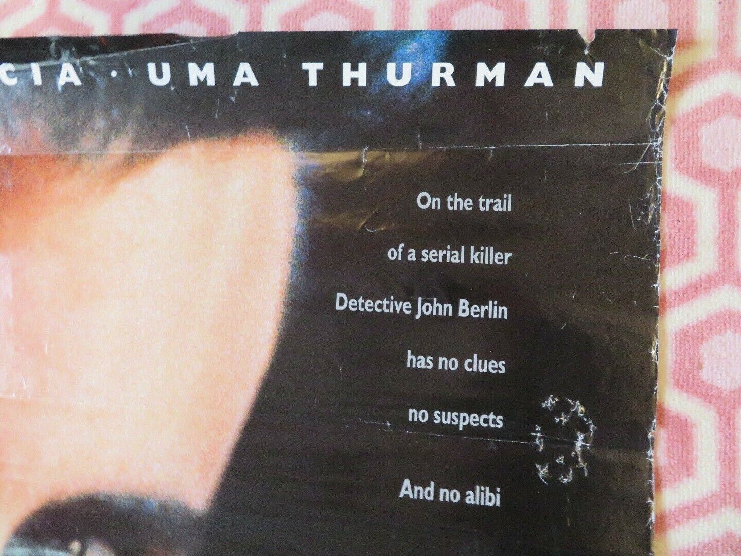 JENNIFER 8 US ONE SHEET ROLLED POSTER  ANDY GARCIA UMA THURMAN 1992