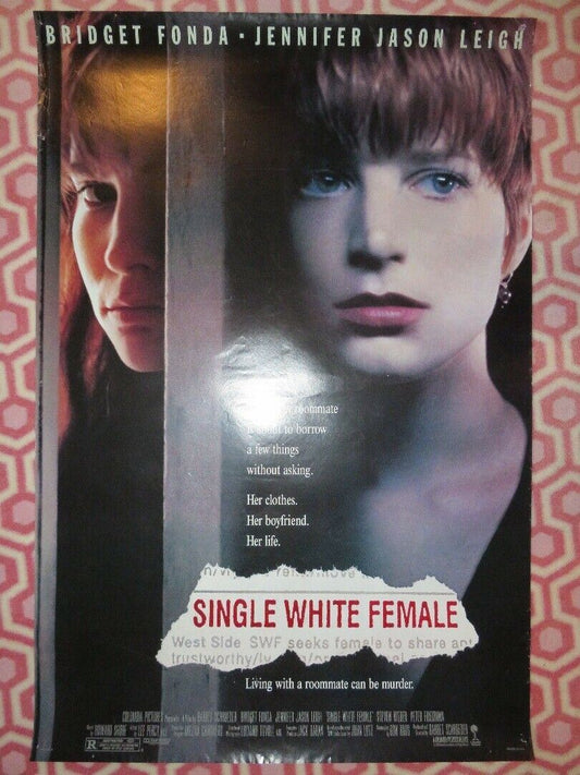 SINGLE WHITE FEMALE US ONE SHEET ROLLED POSTER BRIDGET FONDA 1992