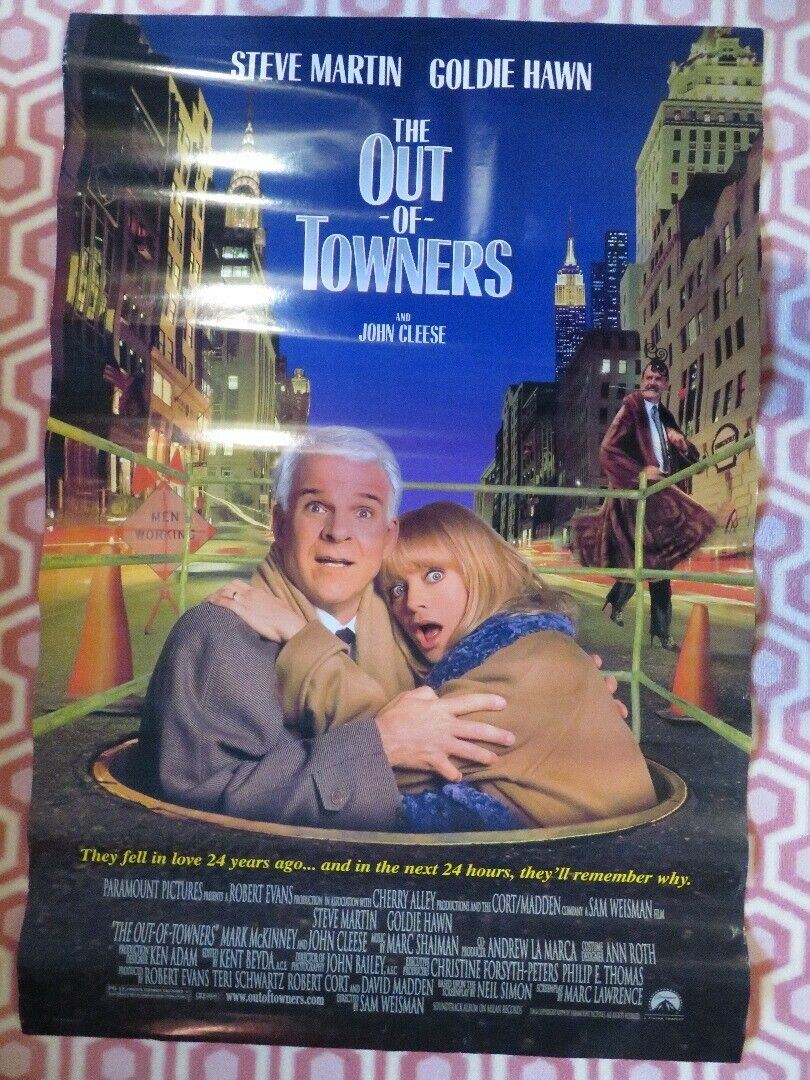 THE OUT IF TOWNERS US ONE SHEET ROLLED POSTER STEVE MARTIN GOLDIE HAWN