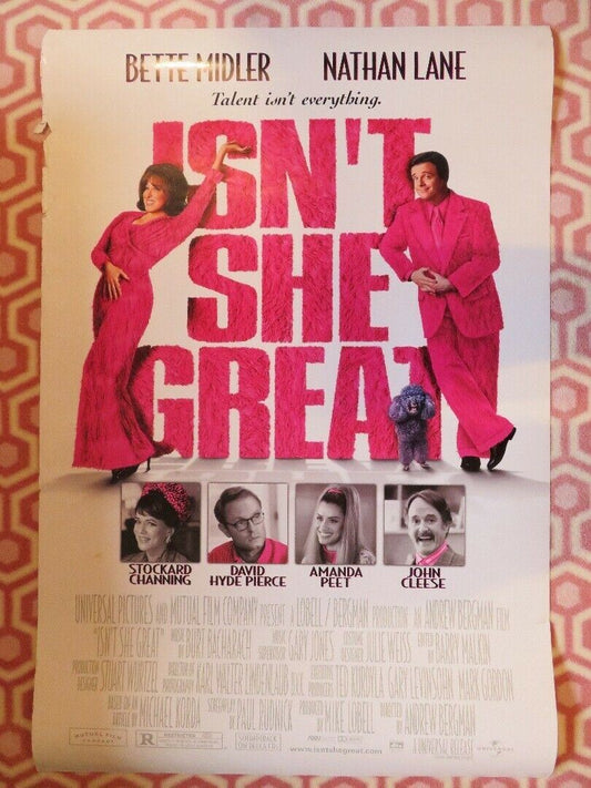 ISN'T SHE GREAT US ONE SHEET ROLLED POSTER BETTE MIDLER NATHAN LANE