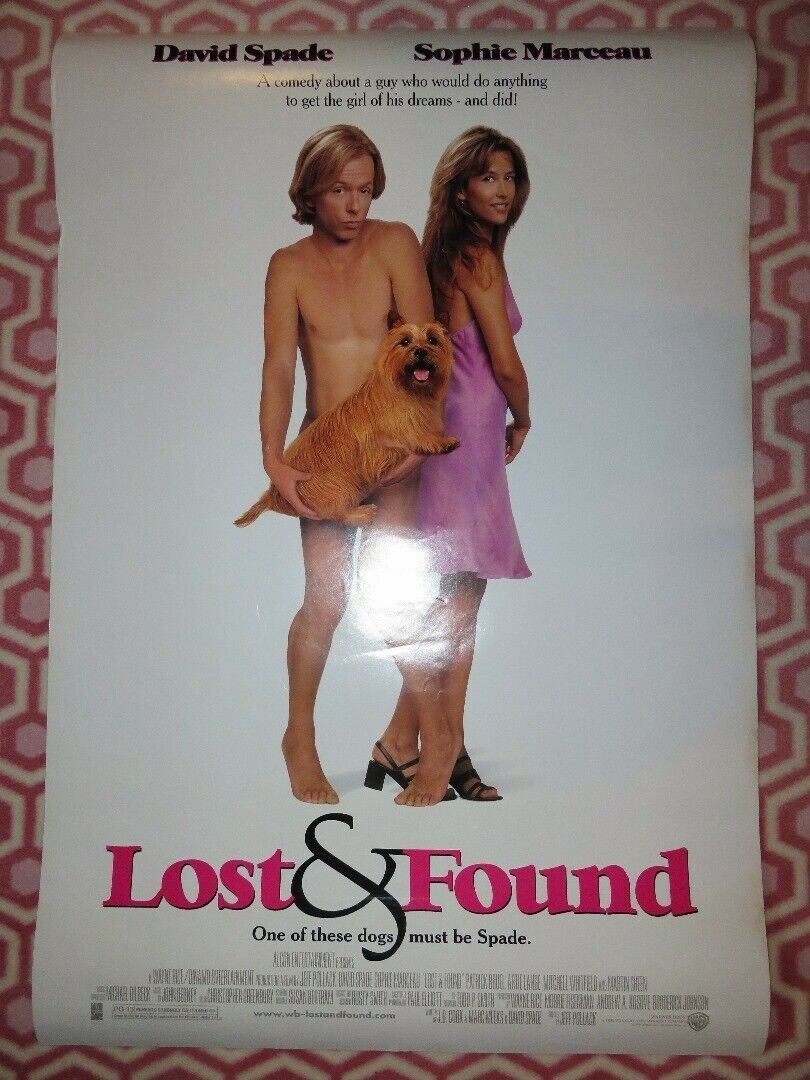 LOST & FOUND US ONE SHEET ROLLED POSTER DAVID SPADE SOPHIE MARCEAU '99