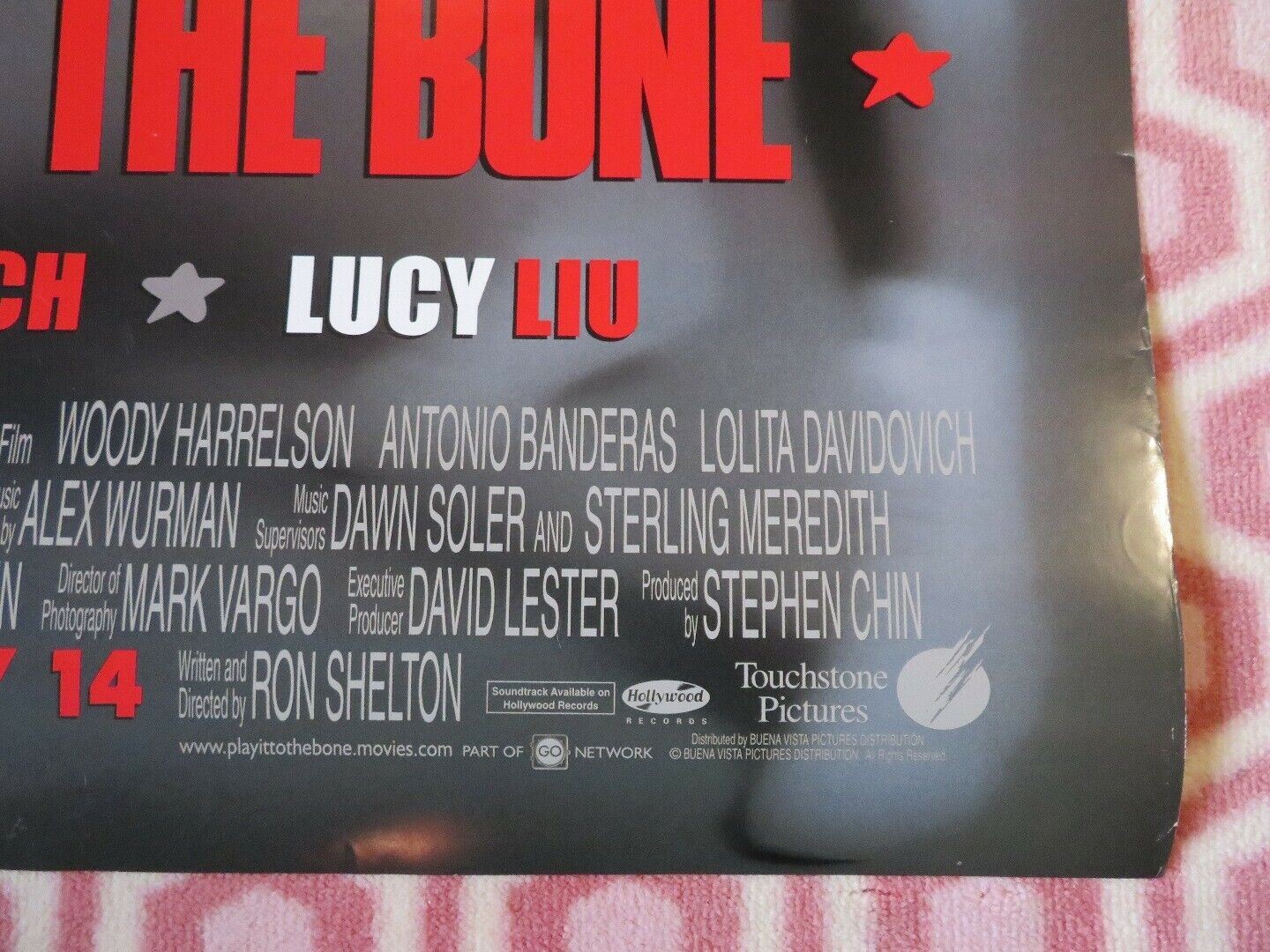 PLAY IT TO THE BONE US ONE SHEET ROLLED POSTER WODDY HARRELSON 1999