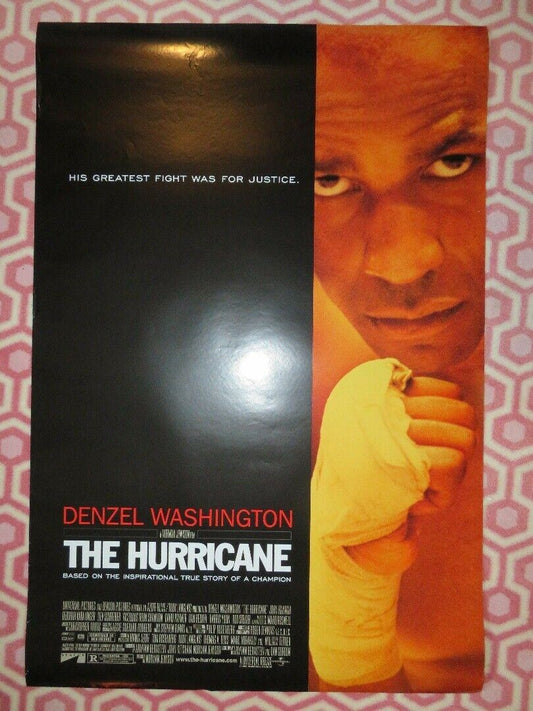 THE HURRICANE US ONE SHEET ROLLED POSTER DENZEL WASHINGTON 1999