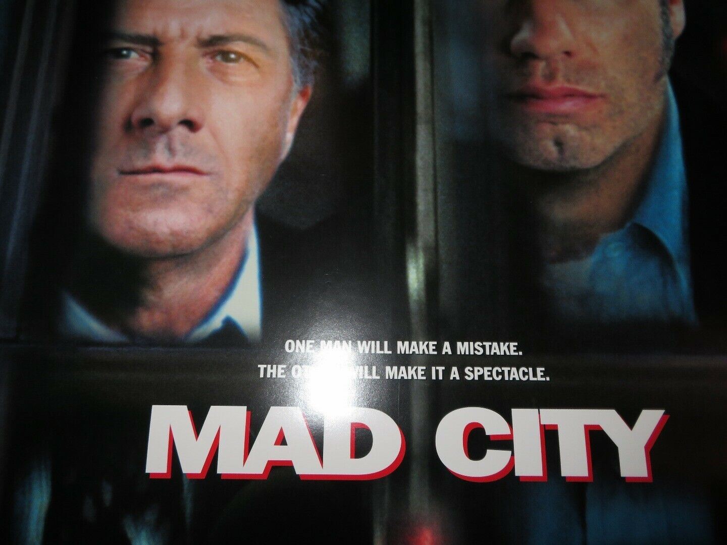 MAD CITY US ONE SHEET ROLLED POSTER DUSTIN HOFFMAN JOHN TRAVOLTA  1997