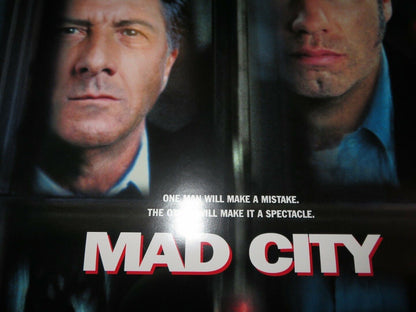 MAD CITY US ONE SHEET ROLLED POSTER DUSTIN HOFFMAN JOHN TRAVOLTA  1997