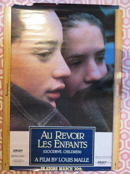 AU REVOIR LES ENFANTS GOODBYE, CHILDREN VHS US ONE SHEET ROLLED POSTER