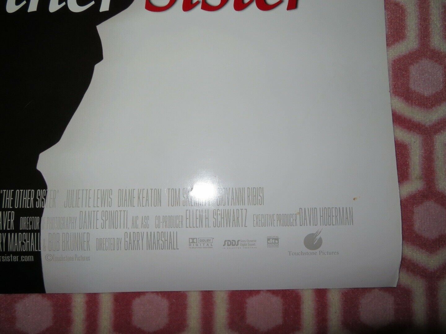 THE OTHER SISTER US ONE SHEET ROLLED POSTER JULIETTE LEWIS DIANE KEATON