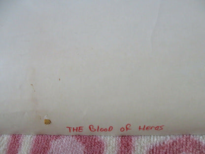 THE BLOOD OF HEROES VHS US ONE SHEET ROLLED POSTER RUTGER HAUER 1990