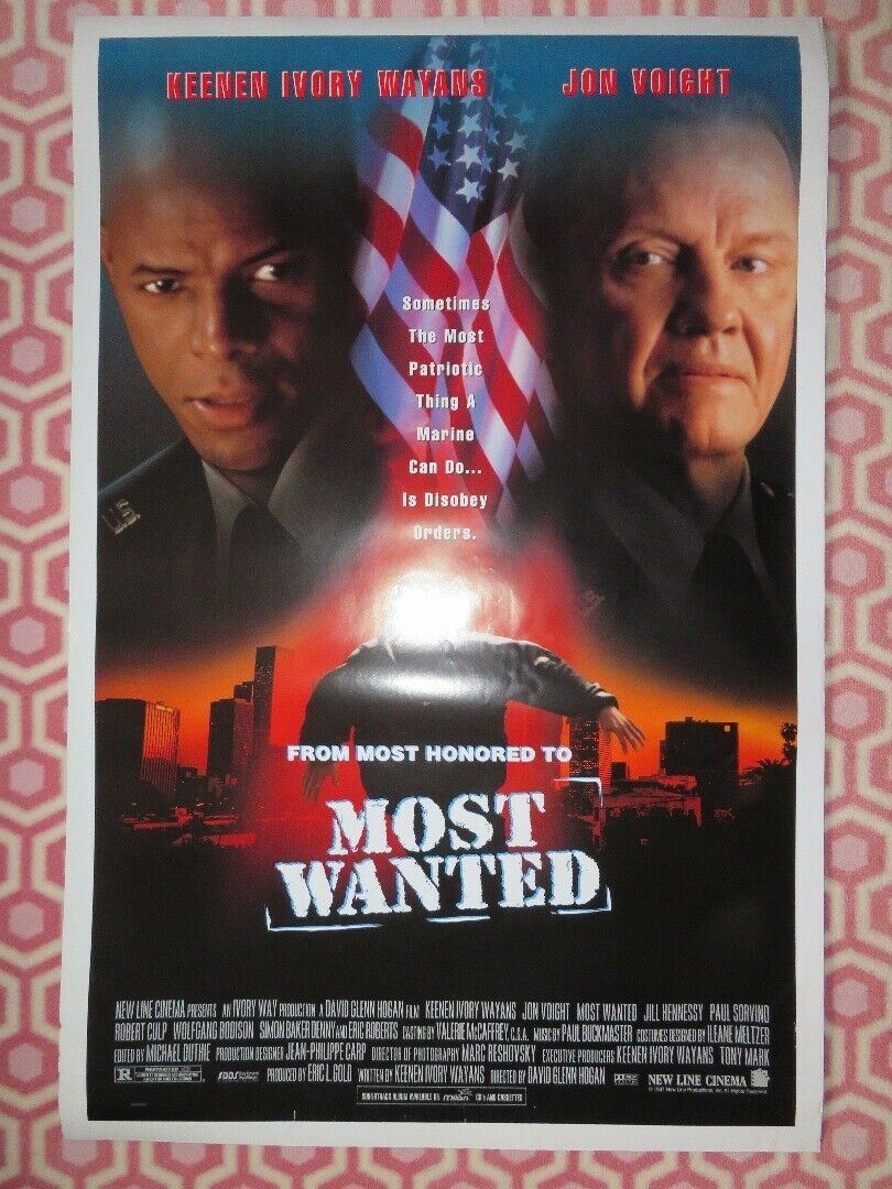 MOST WANTED US ONE SHEET ROLLED POSTER KEENEN IVORY WAYANS JON VOIGHT