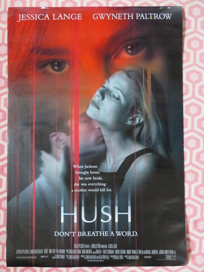 HUSH US ONE SHEET ROLLED POSTER JESSICA LANGE GWYNETH PALTROW 1998