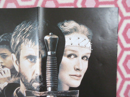 HAMLET QUAD (30" x 40") POSTER MEL GIBSON GLENN CLOSE 1990