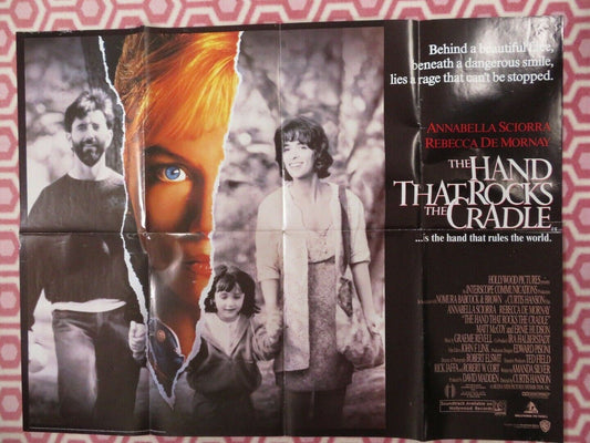 THE HAND THAT ROCKS THE CRADLE QUAD (30" x 40") POSTER ANNABELLA SCIORRA 1992