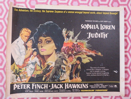 JUDITH US HALF SHEET (22"x 28") POSTER PETER FINCH JACK HAWKINS 1966