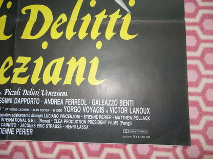 PICCOLI DELITTI VENEZIANI / Rouge Venise ITALIAN 2 FOGLIO POSTER 1989