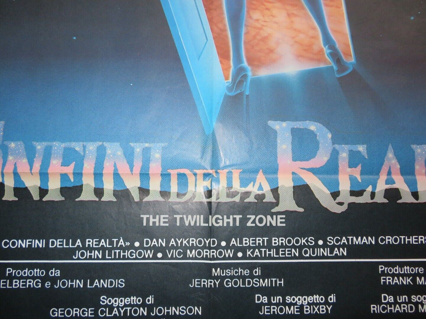 THE TWILIGHT ZONE ITALIAN 2 FOGLIO  (55"x 39") POSTER DAN AYKROYD ALBERT BROOKS