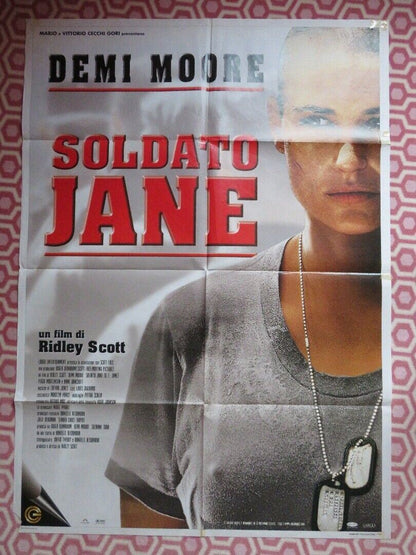 G.I JANE ITALIAN 2 FOGLIO (55"x 39") POSTER DEMI MOORE RIDLEY SCOTT 1997