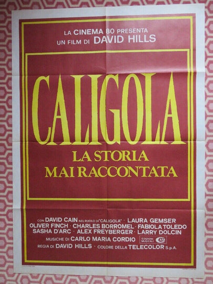 CALIGOLA The Untold Story ITALIAN 2 FOGLIO (55"x 39") POSTER LAURA GEMSER 1982