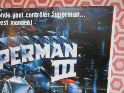 SUPERMAN 3 FRENCH GRANDE (62"x 47") POSTER REEVE PRYOR 1983