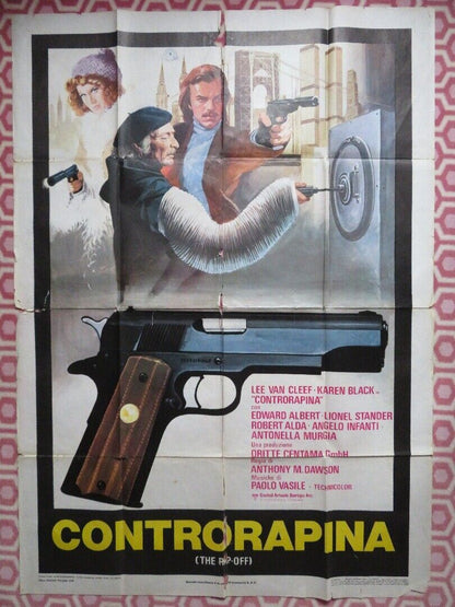 CONTRORAPINA / SQUEEZE ITALIAN 2 FOGLIO (55"x 39") POSTER LEE VAN CLEEF 1978