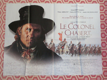 COLONEL CHABERT BRITISH QUAD (30 x 40) POSTER GERARD DEPARDIEU FANNI ARDANT 1994