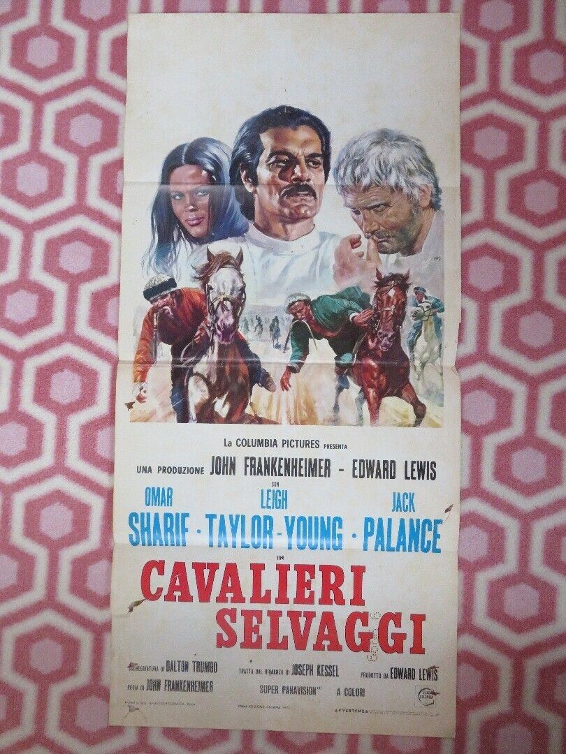 THE HORSEMEN /CAVALIERI SELVAGGI ITALIAN LOCANDINA (27" x 13") POSTER 1971