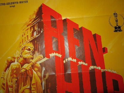 BEN HUR GERMAN A1 (33"x 23") POSTER CHARLTON HESTON  WILLIAM WYLER 1959