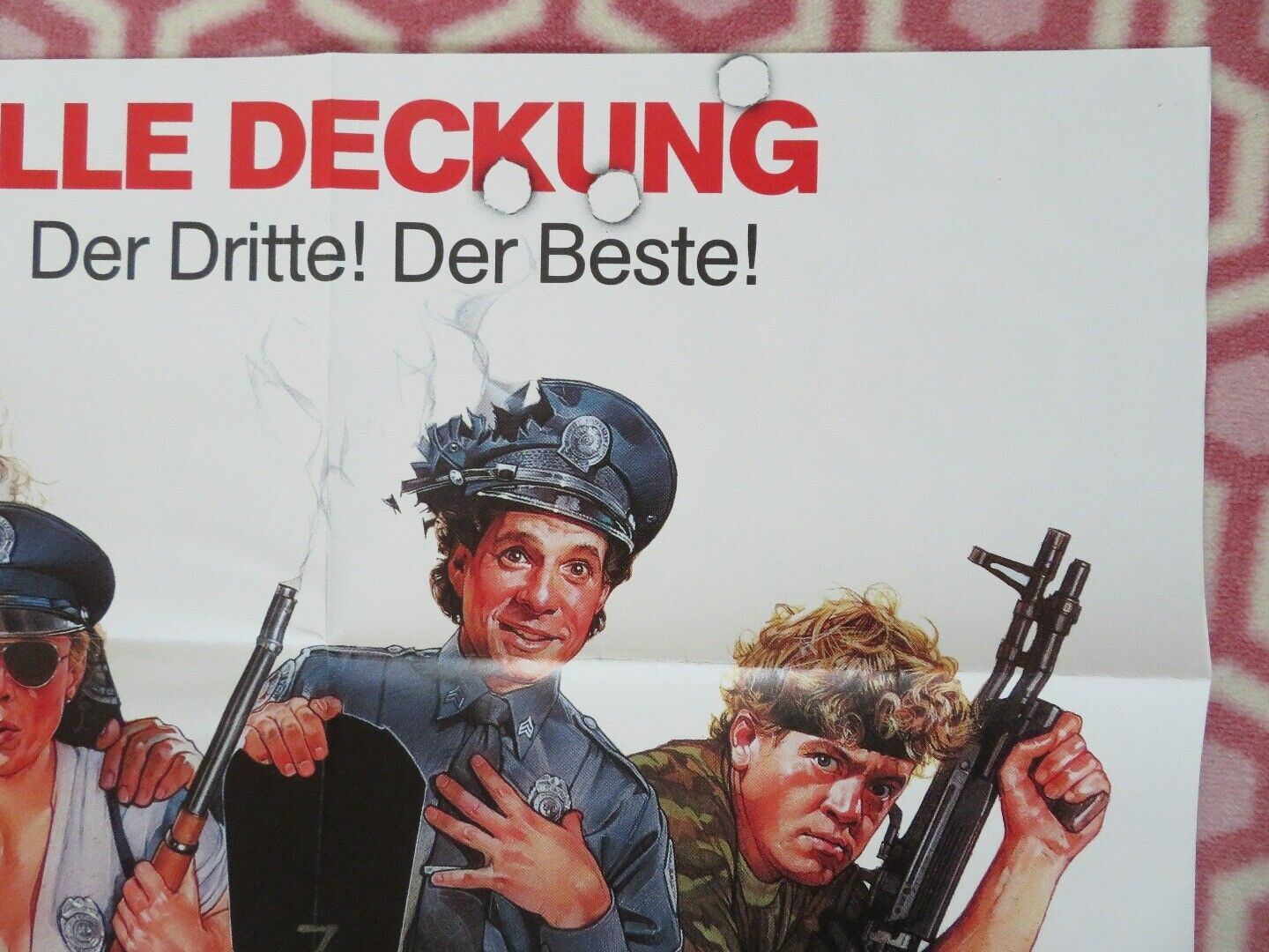 POLICE ACADEMY 3 - BACK IN TRAINING GERMAN A1 (33"x 23") POSTER STEVE GUTTENBERG