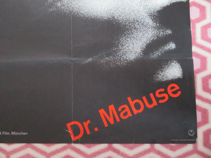 THE TERROR OF DOCTOR MABUSE GERMAN A1 (33"x 23") POSTER WERNER KLINGLER 1962