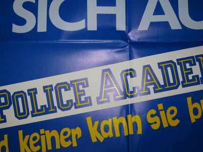 POLICE ACADEMY 3 TEASER GERMAN A1 (33"x 23") POSTER STEVE GUTTENBERG 1986