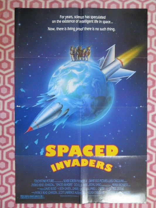 SPACED INVADERS US ONE SHEET POSTER PATRICK REED JOHNSON 1990