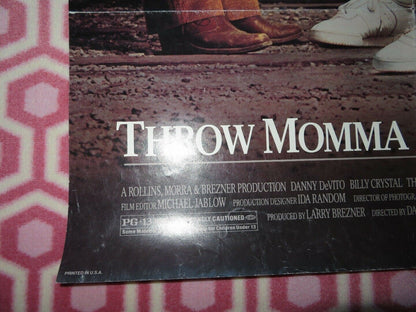 THROWN MOMMA FROM THE TRAIN US ONE SHEET  POSTER DANNY DEVITO 1987