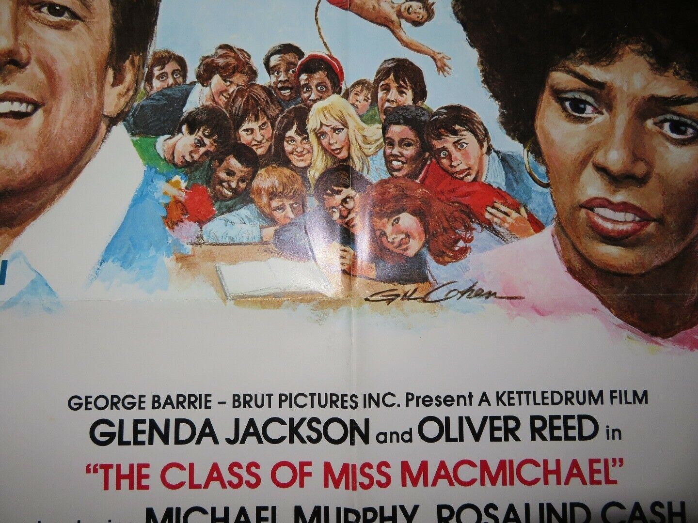 THE CLASS OF  MISS MACMICHAEL US ONE SHEET  POSTER GLENDA JACKSON 1978