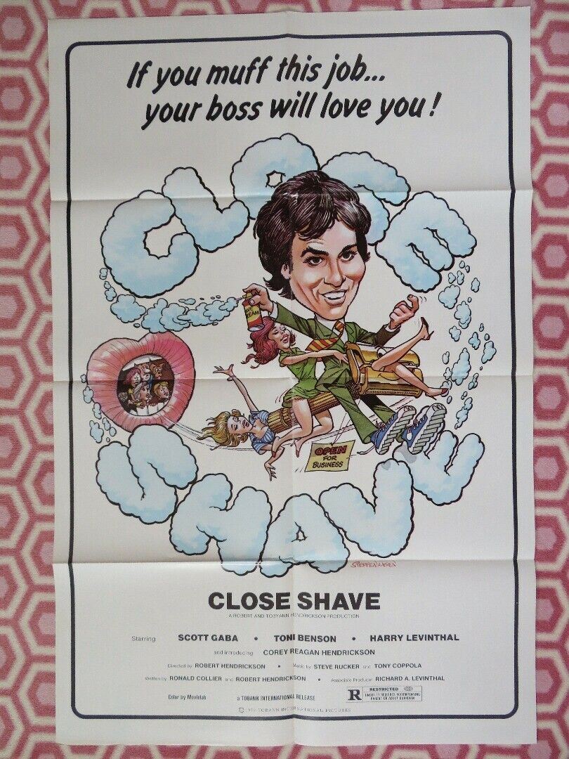 CLOSE SHAVE ONE SHEET POSTER FOLDED SCOTT GABA TONI BENSON ROBERT HENDRICKSON