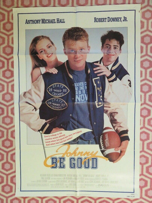 JOHNNY BE GOOD US ONE SHEET  POSTER ROBERT DOWNEY, JR UMA THURMAN 1988