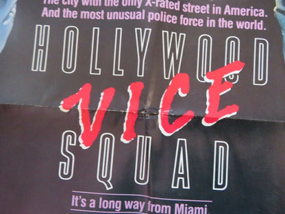 HOLLYWOOD VICE SQUAD US ONE SHEET POSTER CARRIE FISHER 1986 STYLE B