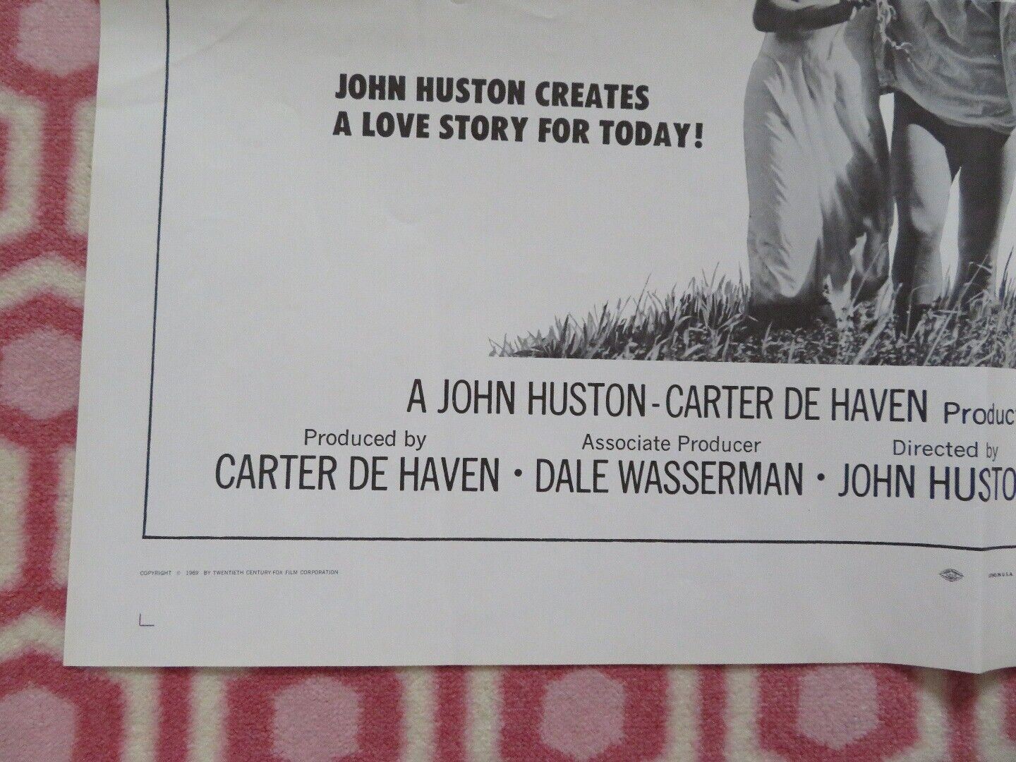 A WALK WITH LOVE & DEATH US ONE SHEET POSTER ANJELICA HUSTON 1969