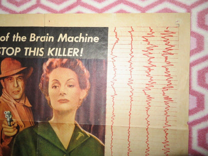 BRAIN MACHINE US ONE SHEET POSTER PATRICK BARR ELIZABETH ALLAN 1955