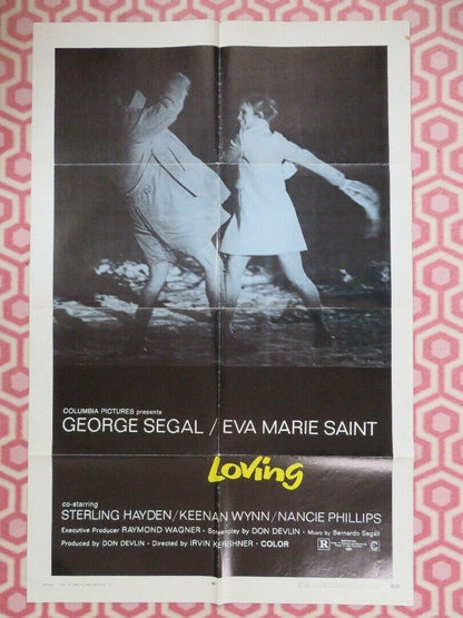 LOVING US ONE SHEET POSTER GEORGE SEGAL EVA MARIE SAINT 1970