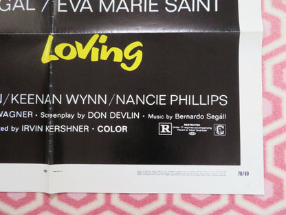 LOVING US ONE SHEET POSTER GEORGE SEGAL EVA MARIE SAINT 1970