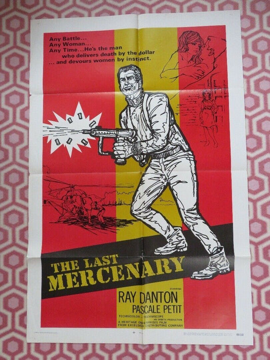 THE LAST MERCENARY US ONE SHEET POSTER RAY DANTON 1969