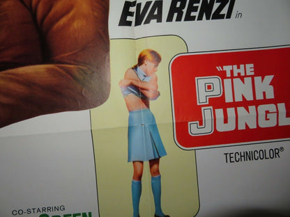 THE PINK JUNGLE US ONE SHEET POSTER JAMES GARNER EVA RENZI 1968