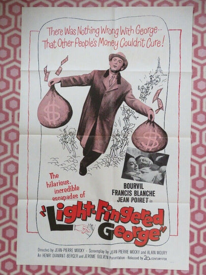 LIGHT FINGERED GEORGE / HEAVEN SENT GEORGE US ONE SHEET POSTER 1963