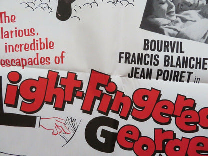 LIGHT FINGERED GEORGE / HEAVEN SENT GEORGE US ONE SHEET POSTER 1963