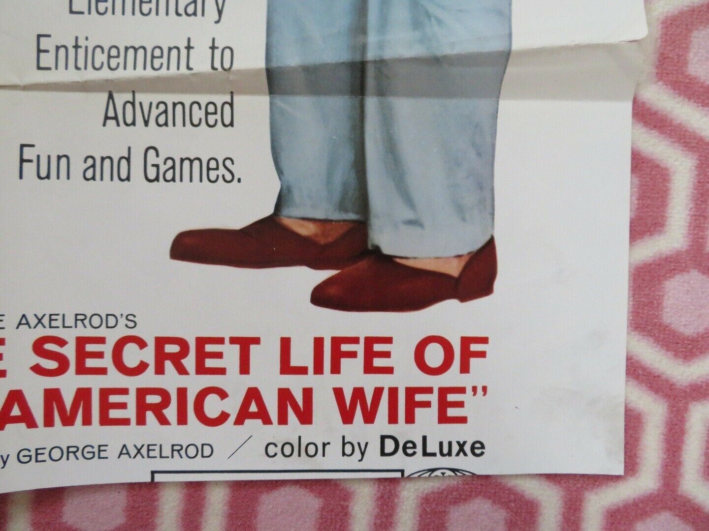 THE SECRET LIFE OF AN  AMERICAN WIFE US ONE SHEET POSTER WALTER MATTHAU 1968