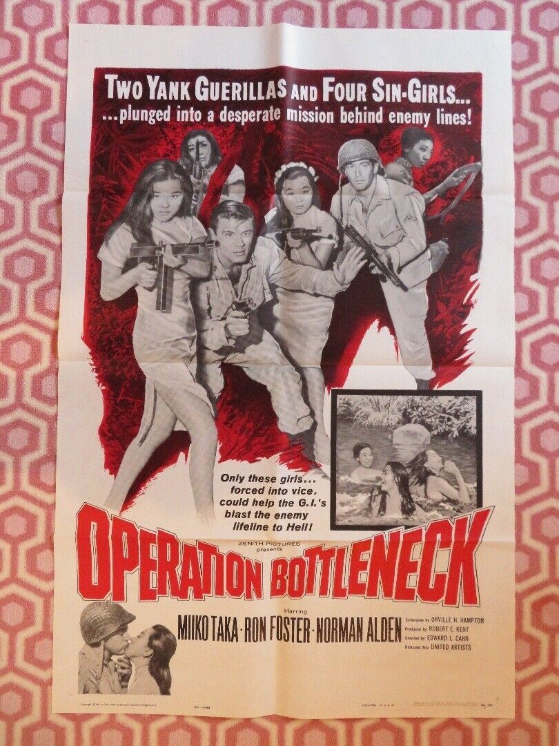 OPERATION BOTTLENECK ONE SHEET POSTER MIKO TAKA RON FOSTER NORMAN ALDEN