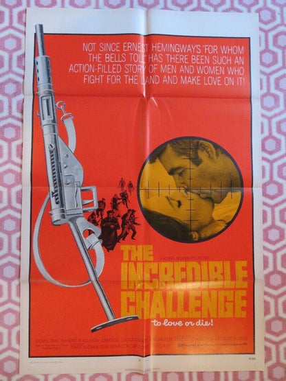 THE INCREDIBLE CHALLENGE ONE SHEET  POSTER MICHAEL CRAIG KLAUS KINSKI