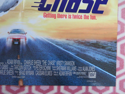 THE CHASE US ONE SHEET POSTER CHARLIE SHEEN 1994 VERSION 1