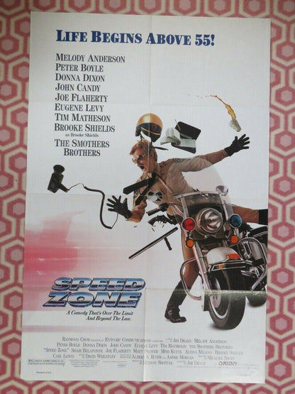 SPEED ZONE US ONE SHEET POSTER PETER BOYLE  JOHN CANDY